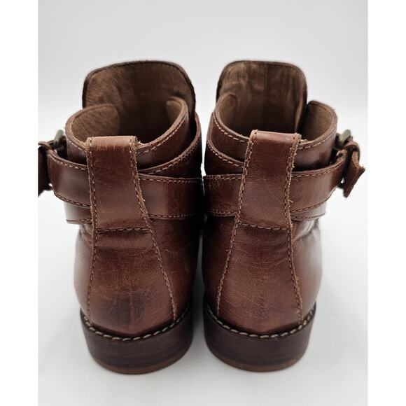 Madewell The Hollis English Saddle Brown Leather Ankle Boots F5108 Size 7 - Picture 6 of 13